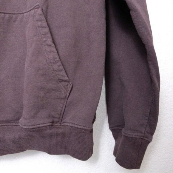 Sporty & Rich Wellness Studio Hoodie S Chocolate Unisex Fleece Oversized - Picture 8 of 11